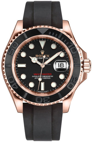 Rolex Yacht-Master 40 Black Dial 18kt Everose Gold 116655