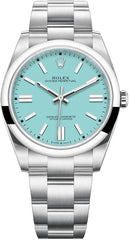 Rolex Oyster Perpetual 41mm Turquoise Tiffany Blue Dial 124300 NEW 2022