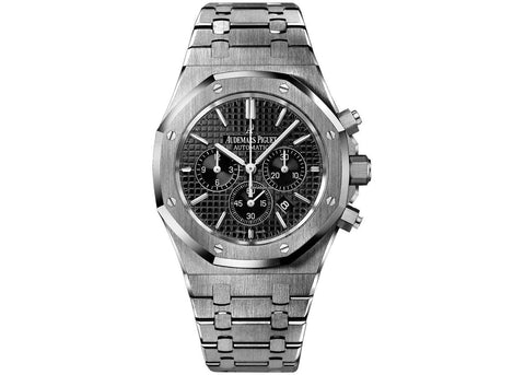 Audemars Piguet Royal Oak Chronograph 41mm Stainless Steel Black Dial - NY WATCH LAB 