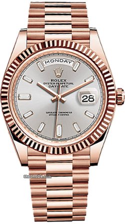 median affældige honning Rolex Day-Date 40mm Rose Gold Watch Sundust 228235 - New – NY WATCH LAB