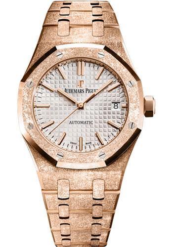 Audemars Piguet 37MM Silver Dial Royal Oak Frosted Watch