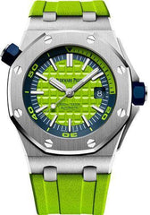 Audemars Piguet Royal Oak Offshore Diver Watch-Green Dial 42mm-15710ST.OO.A038CA.01 - NY WATCH LAB