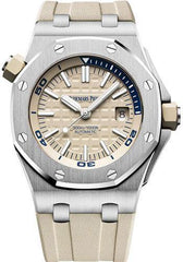 Audemars Piguet Royal Oak Offshore Diver Watch-White Dial 42mm-15710ST.OO.A085CA.01 - NY WATCH LAB
