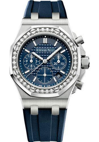 Audemars Piguet Royal Oak Offshore Selfwinding Chronograph Watch-Blue Dial 37mm-26231ST.ZZ.D027CA.01 - NY WATCH LAB