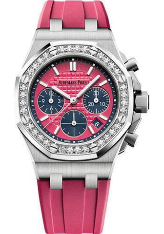 Audemars Piguet Royal Oak Offshore Selfwinding Chronograph Watch-Pink Dial 37mm-26231ST.ZZ.D069CA.01 - NY WATCH LAB