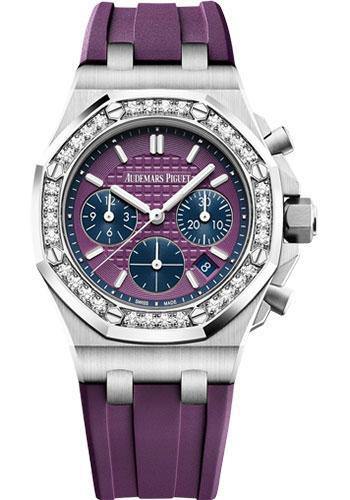 Audemars Piguet Royal Oak Offshore Selfwinding Chronograph Watch-Pink Dial 37mm-26231ST.ZZ.D075CA.01 - NY WATCH LAB