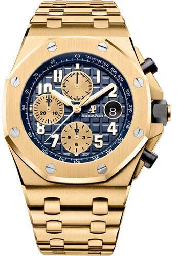 Audemars Piguet Royal Oak Offshore Chronograph Watch-Blue Dial 42mm-26470BA.OO.1000BA.01 - NY WATCH LAB
