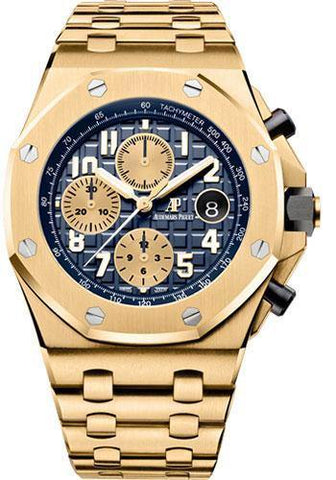 Audemars Piguet Royal Oak Offshore Chronograph Watch-Blue Dial 42mm-26470BA.OO.1000BA.01 - NY WATCH LAB 