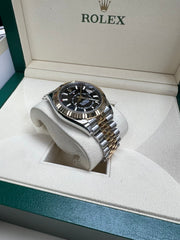 Rolex Sky-Dweller 42mm Two Tone Black & Yellow Gold Dial Jubilee 326933