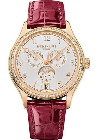 Patek Philippe 38mm Ladies Annual Calendar Complications Watch Sunbrust Dial 4947R - NY WATCH LAB
