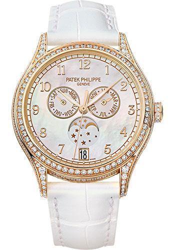 Patek Philippe 38mm Ladies Complications Annual Calender Watch White Dial 4948R - NY WATCH LAB