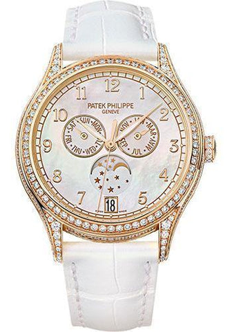 Patek Philippe 38mm Ladies Complications Annual Calender Watch White Dial 4948R - NY WATCH LAB