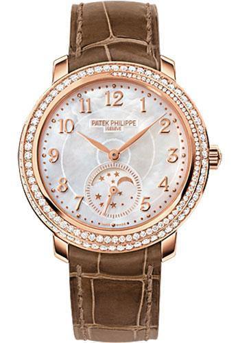 Patek Philippe 33.3mm Ladies Complications Watch White Dial 4968R - NY WATCH LAB