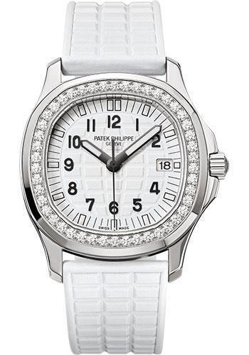 Patek Philippe 35.6mm Aquanaut Luce Glitter White Watch White Dial 5067A - NY WATCH LAB
