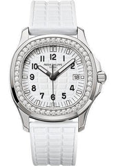 Patek Philippe 35.6mm Aquanaut Luce Glitter White Watch White Dial 5067A - NY WATCH LAB