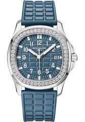 Patek Philippe 35.6mm Aquanaut Luce - 35.6mm - Steel - Blue-Gray Embossed Dial Blue Dial 5067A - NY WATCH LAB