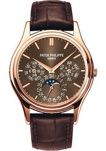 Patek Philippe 37.2mm Perpetual Calendar Moonphase Grand Complication Watch Brown Dial 5140R - NY WATCH LAB