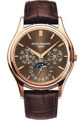 Patek Philippe 37.2mm Perpetual Calendar Moonphase Grand Complication Watch Brown Dial 5140R - NY WATCH LAB