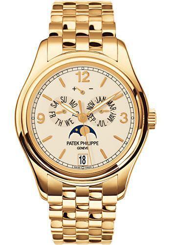 Patek Philippe 39mm Annual Calendar Compicated Watch Cream Dial 5146/1J - NY WATCH LAB