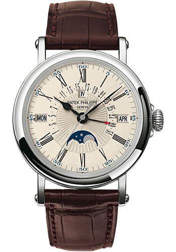 Patek Philippe 38mm Perpetual Calendar Moonphase Grand Complication Watch C Dial 5159G - NY WATCH LAB