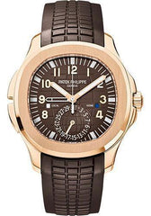 Patek Philippe 40.8mm Mens Aquanaut Travel Time Watch Brown Dial 5164R - NY WATCH LAB