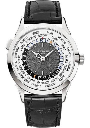 Patek Philippe 38.5mm World Time Complicated Watch Gray Dial 5230G - NY WATCH LAB