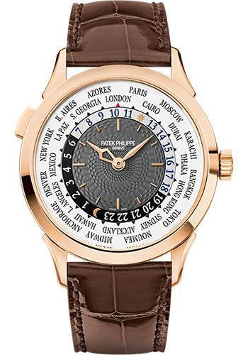 Patek Philippe 38.5mm World Time Complicated Watch Gray Dial 5230R - NY WATCH LAB