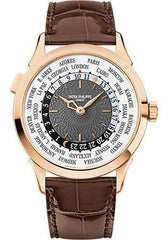 Patek Philippe 38.5mm World Time Complicated Watch Gray Dial 5230R - NY WATCH LAB
