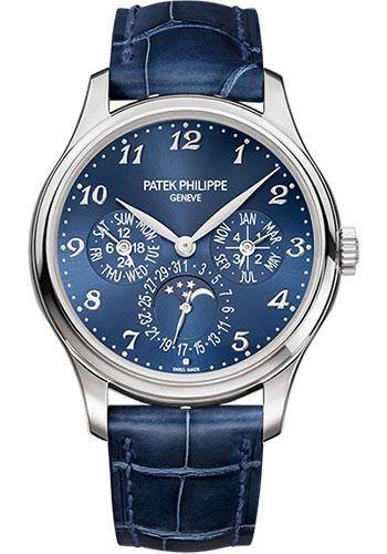 Patek Philippe 39mm Men Grand Complications Perpetual Calender Moonphase Watch Blue Dial 5327G - NY WATCH LAB