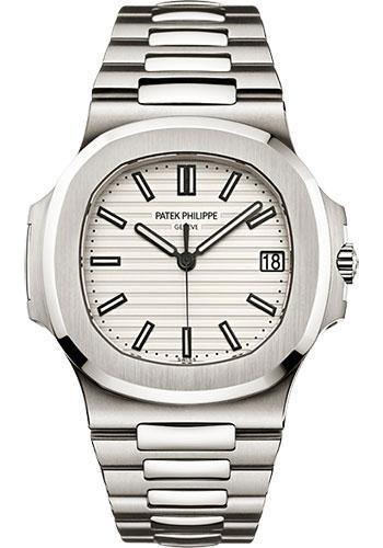 Patek Philippe 40mm Men Nautilus Watch White Dial 5711/1A - NY WATCH LAB