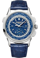 Patek Philippe 39.50mm Men Complications World Time Chronograph Watch Blue Dial 5930G - NY WATCH LAB