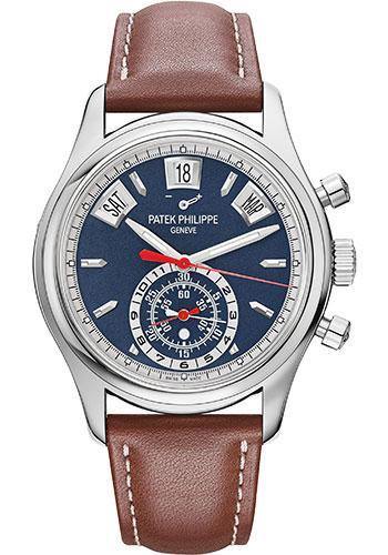 Patek Philippe 40.5mm Annual Calendar Chronograph Complications Watch Opaline Dial 5960/01G - NY WATCH LAB