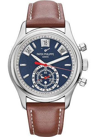 Patek Philippe 40.5mm Annual Calendar Chronograph Complications Watch Opaline Dial 5960/01G - NY WATCH LAB
