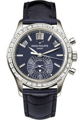 Patek Philippe 40.5mm Annual Calendar Chronograph Complications Watch Blue Dial 5961P - NY WATCH LAB