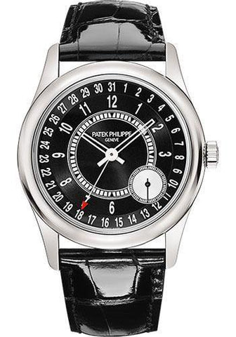 Patek Philippe 39mm Mens Calatrava Watch Black Dial 6006G - NY WATCH LAB