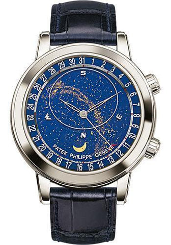 Patek Philippe 44mm Grand Complication Celestial Moon Age Watch Black Dial 6102P - NY WATCH LAB