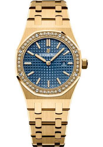 Audemars Piguet Royal Oak Quartz Watch-Blue Dial 33mm-67651BA.ZZ.1261BA.02 - NY WATCH LAB