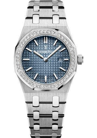 Audemars Piguet 33MM Blue Dial Quartz Royal Oak Watch