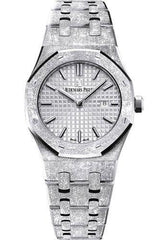 Audemars Piguet 33MM Royal Oak Rhodium Dial Watch