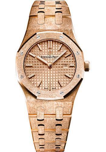 Audemars Piguet 33MM Pink Dial Royal Oak Quartz Watch