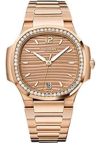 Patek Philippe 35.2mm Ladies Nautilus Watch Brown Dial 7118/1200R - NY WATCH LAB