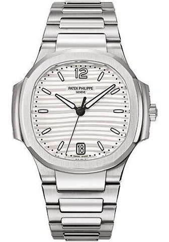 Patek Philippe 35.2mm Ladies' Automatic Nautilus Watch Opaline Dial 7118/1A - NY WATCH LAB
