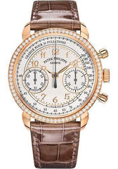 Patek Philippe 38mm Complications Chronograph - Rose Gold - Silvery Opaline Dial Opaline Dial 7150/250R - NY WATCH LAB
