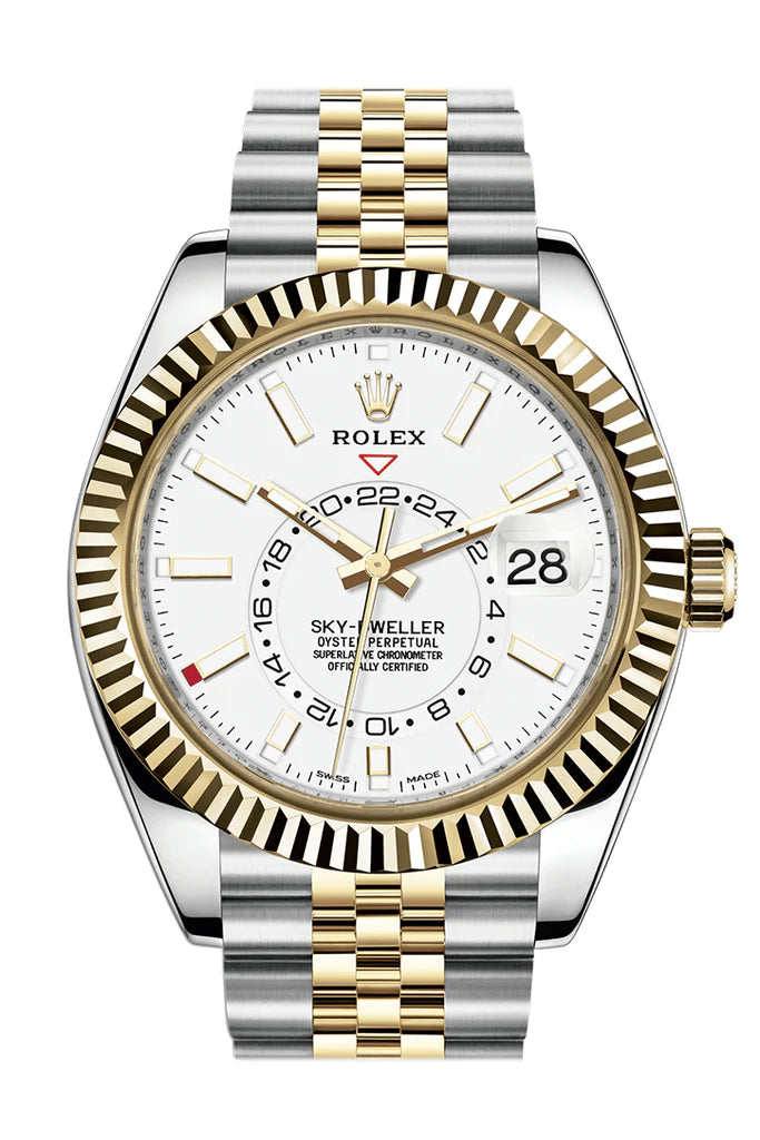 Rolex sky 2025 dweller yellow gold