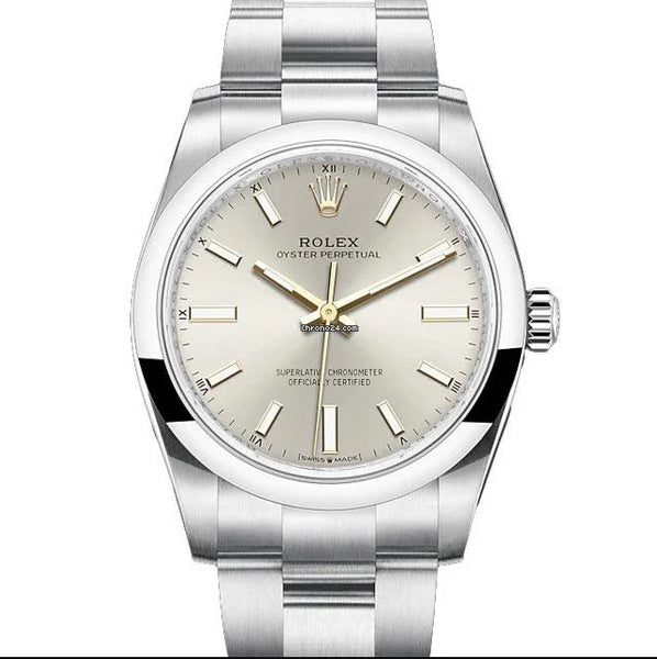 Rolex Oyster Perpetual 34mm Silver Dial 124200 2023 New