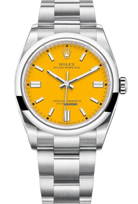 Rolex with yellow face Clearance