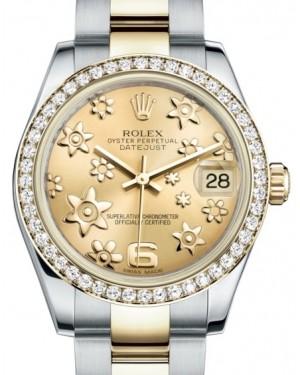 Rolex Datejust 31 Diamond Dial Gold Ladies 178383