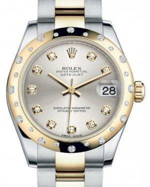 Rolex midsize hotsell datejust diamond bezel