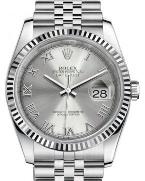 Rolex datejust 36mm rhodium Clearance
