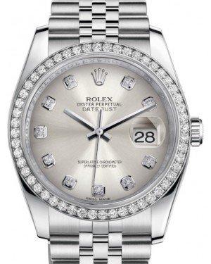 Rolex diamond silver Clearance